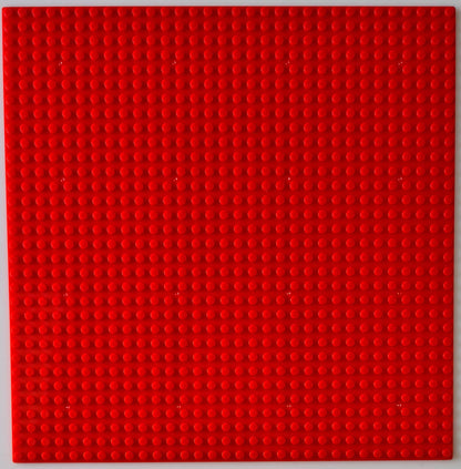BASEPLATE 32x32 Studs Red Generic Brand