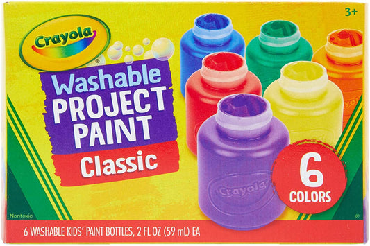 Crayola -  Washable Kids Paint 6pk Classic Colours