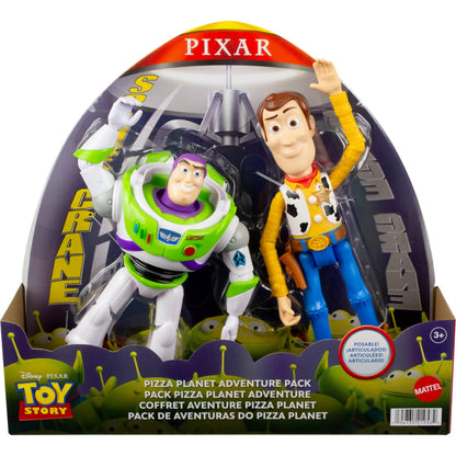 Disney -  Pixar - Toy Story 7-inch Woody And Buzz Action Figure Toys 2-pack Pizza Planet Adventure