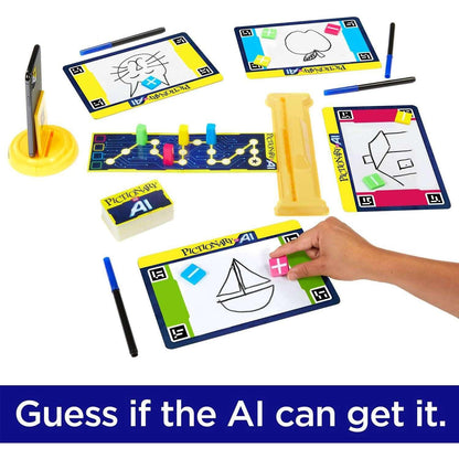 Mattel -  Games - Pictionary Vs. Ai Family Game For Kids And Adults And Game Night Using Artificial Intelligence