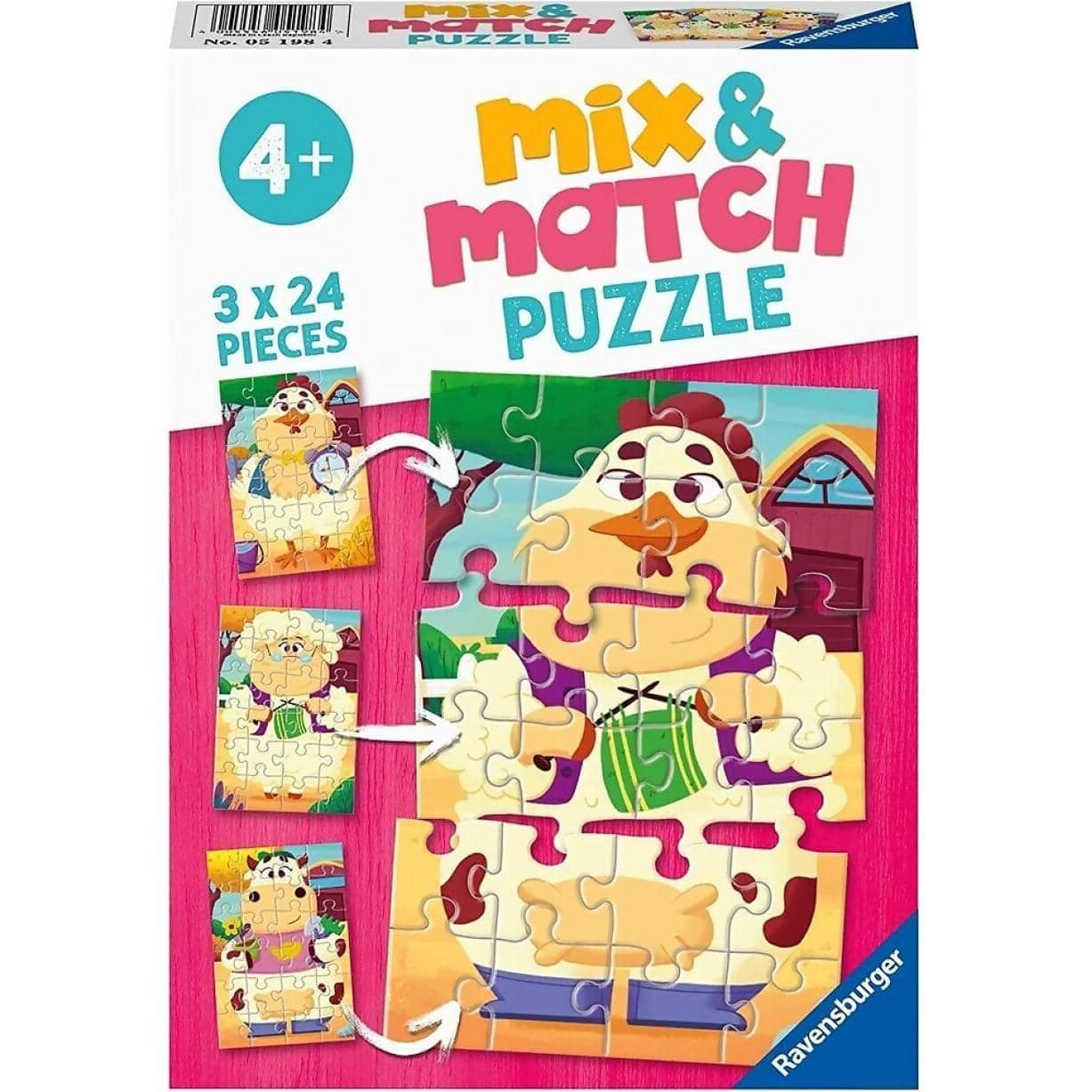 Ravensburger - My Farm Friends Jigsaw Puzzle 3x24 Pieces