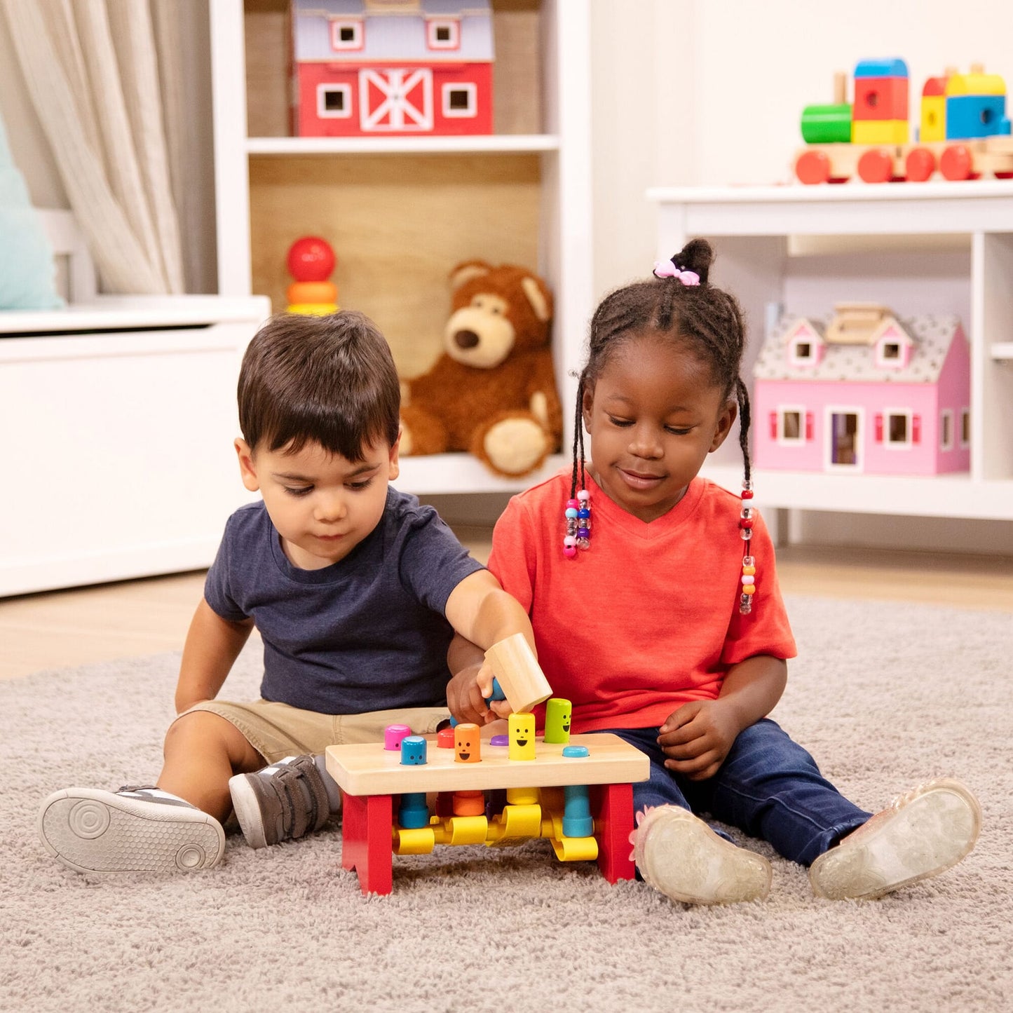 Melissa & Doug - Deluxe Pounding Bench Toddler Toy