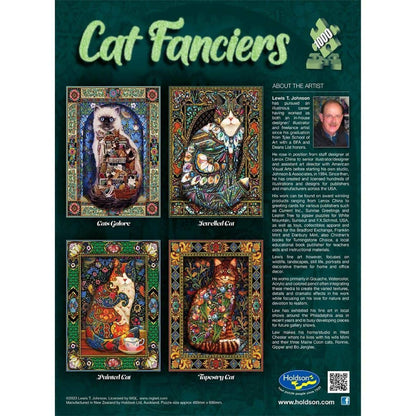 Holdson - Cat Fanciers - Painted Cats - Jigsaw Puzzle 1000 Pieces