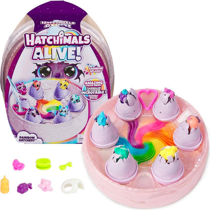 Hatchimals -  Alive - Rainbow Hatchery Toy With 6 Mini Figures