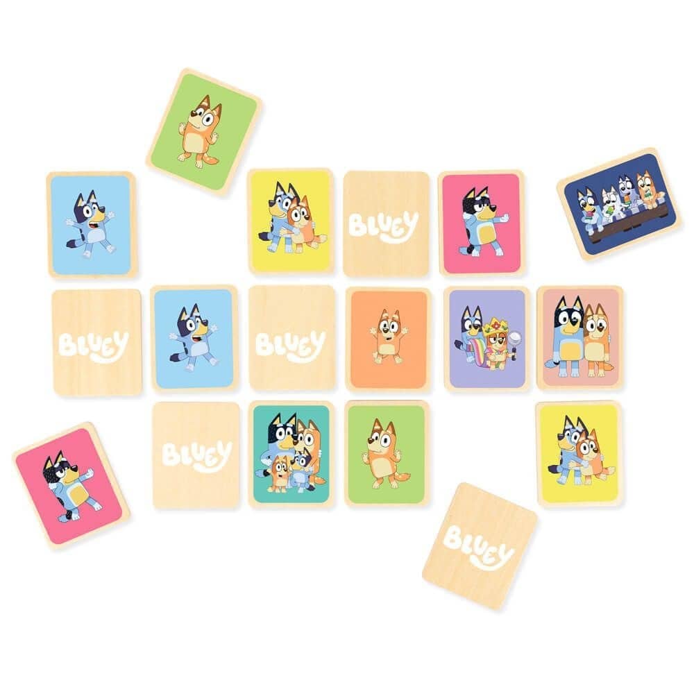 Bluey - Wooden Memory Game