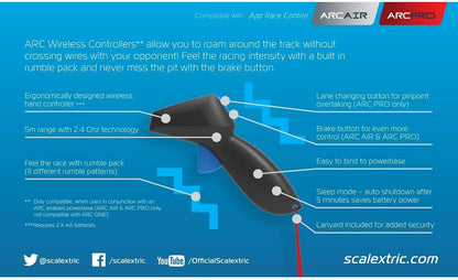 Scalextric -  C8438 Arc Air And Arc Pro Wireless Hand Throttle