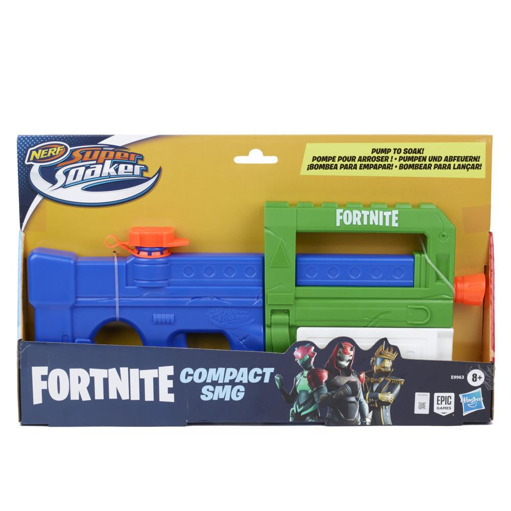 Nerf Super Soaker Fortnite Compact Smg Water Blaster - Pump-action Water-drenching Fun - For Youth Teens Adults