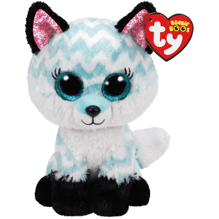 Ty Beanie Boos - Atlas - Aqua Fox  23cm Medium