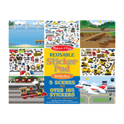Melissa & Doug - Reusable Sticker Pad - Vehicles