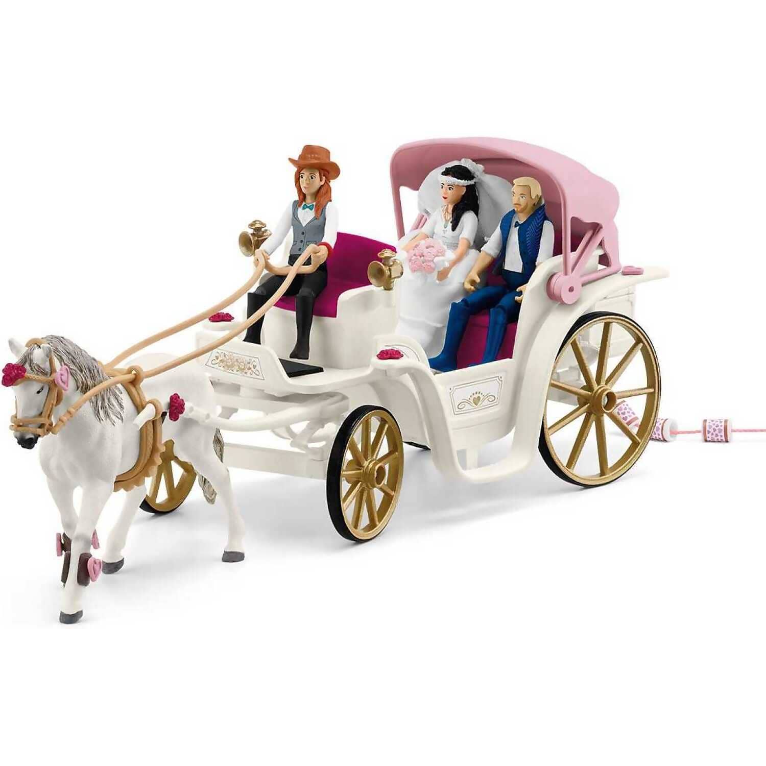 Schleich – Horse Club Wedding Carriage Playset with Bride, Groom & Lipizzaner Horse