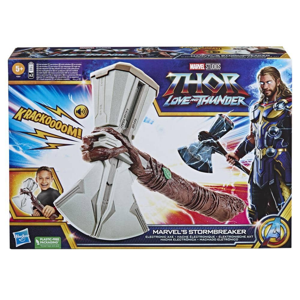 Marvel - Studios Thor - Love And Thunder Marvels Stormbreaker Electronic Axe Roleplay Toy With Sfx For Kids Ages 5 And Up Hasbro