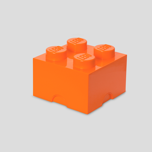 LEGO Storage Brick 4 Orange - Room Copenhagen