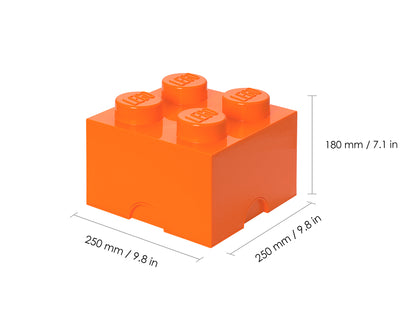 LEGO Storage Brick 4 Orange - Room Copenhagen