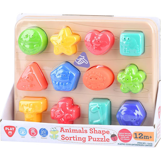 Playgo Toys Ent. Ltd  -  Animals Shape Sorting Puzzle