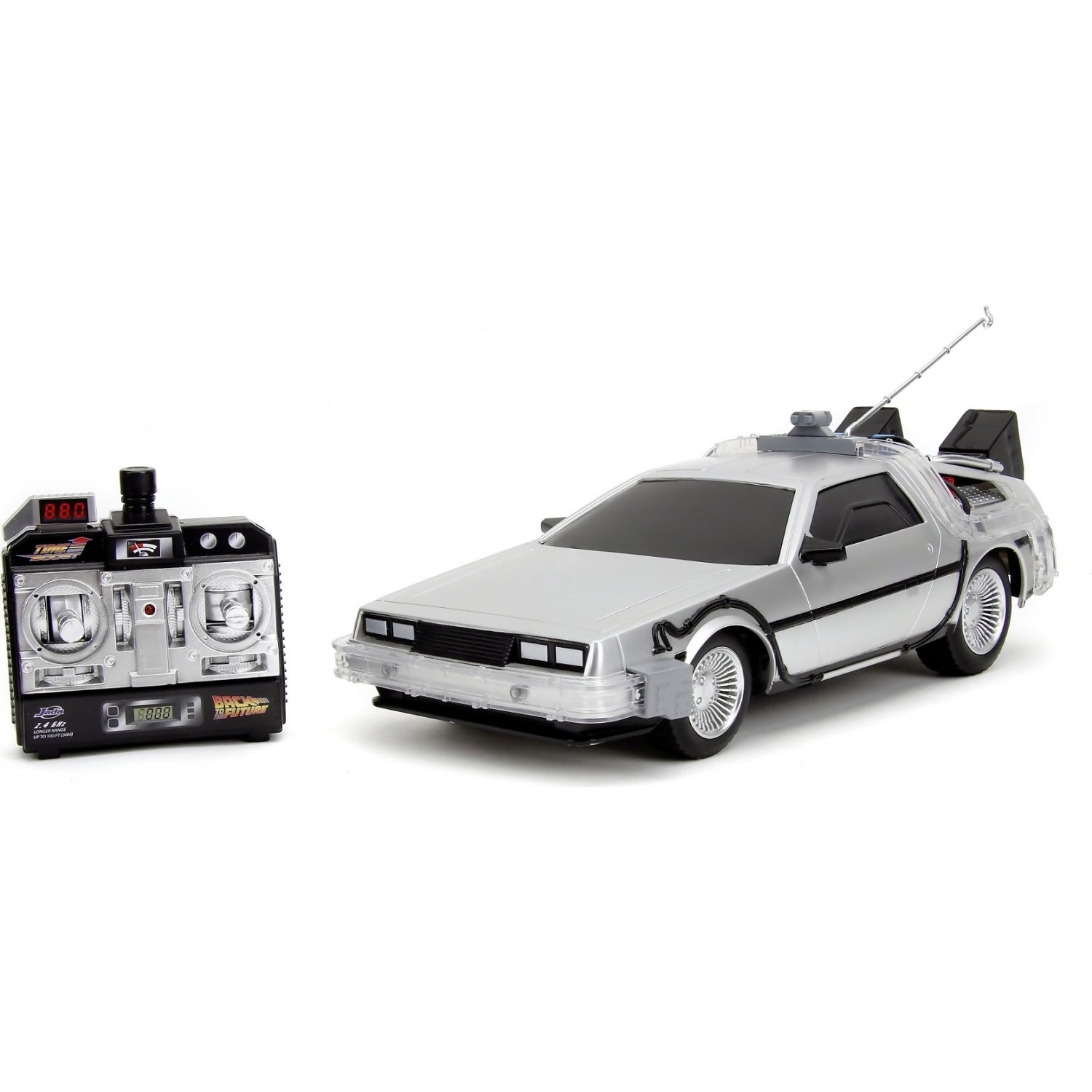 Jada - Back To The Future Time Machine DeLorean Remote Control Vehicle ...