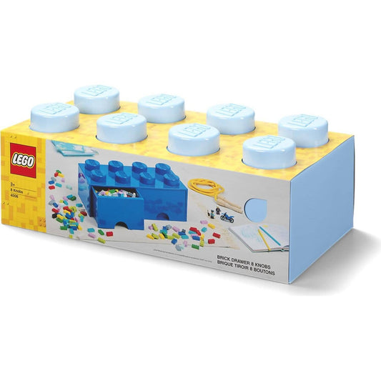 LEGO Storage Brick Drawer 8 Studs Light Blue - Room Copenhagen