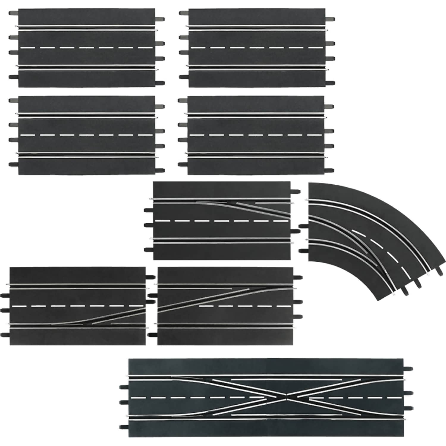 Carrera - Digital 1:32 Accessories - Digital Extension Set 9 x Pieces - Slot Car Track Accessories Also Suits 1:24