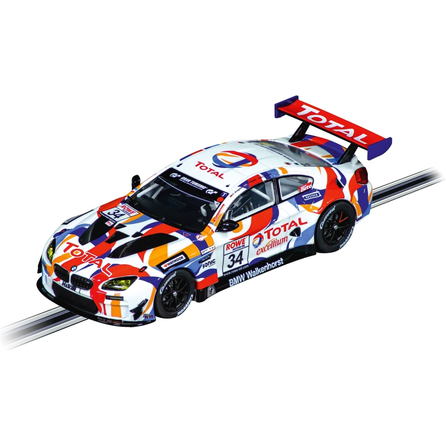 Carrera - Evolution 1:32 - BMW M6 GT3 Walkenhorst Motorsport No.34 - Slot Car Also Suits Scalextric