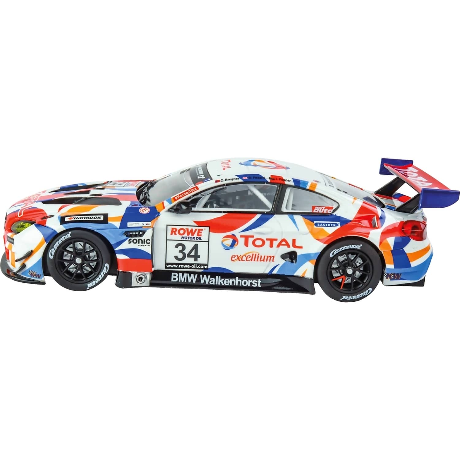 Carrera - Evolution 1:32 - BMW M6 GT3 Walkenhorst Motorsport No.34 - Slot Car Also Suits Scalextric