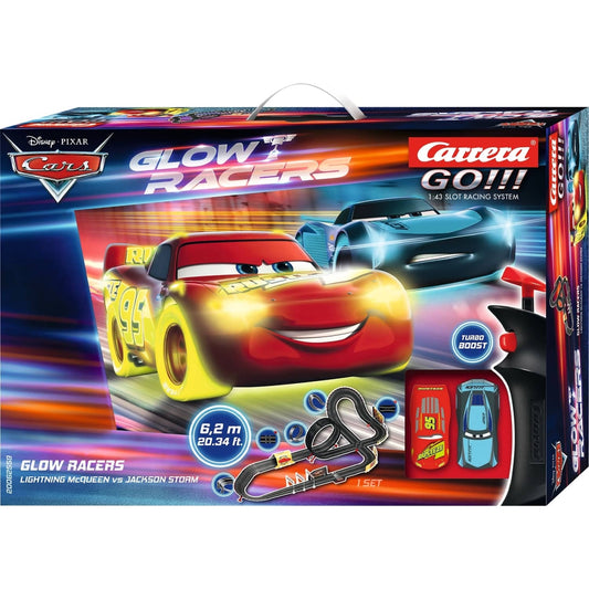 Carrera -  GO 1:43 - Disney·Pixar Cars Glow Racers - Model No.20062559 - Slot Car Set