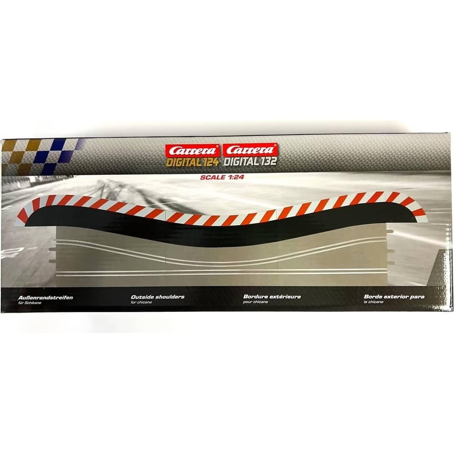 Carrera Digital 1:32 Accessories - Shoulders for Chicane with 3 x pieces - Slot Car Track Accessories Also Suits 1:24