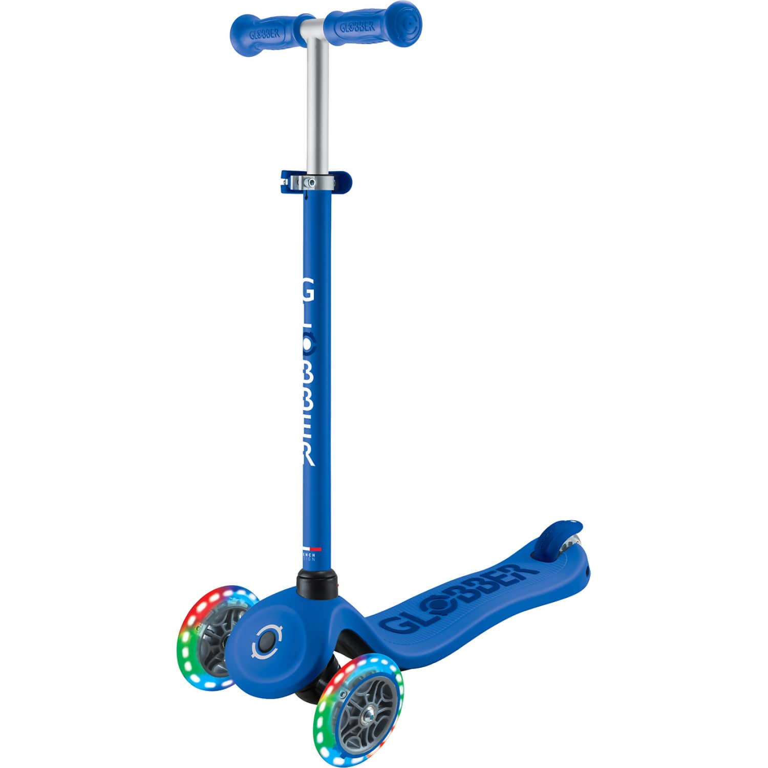 Globber - Go Up Sporty Lights With Stabilizer- Navy Blue/ Dark Navy Blue Scooter