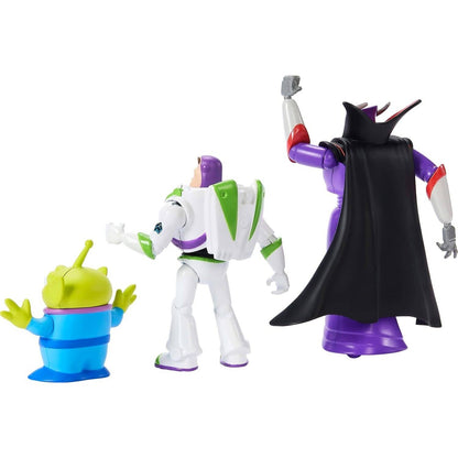 Disney -  Pixar - Storytellers Story Intergalactic 3-pack Of Action Figures Buzz Lightyear Zurg & Alien - Mattel