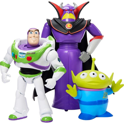 Disney -  Pixar - Storytellers Story Intergalactic 3-pack Of Action Figures Buzz Lightyear Zurg & Alien - Mattel