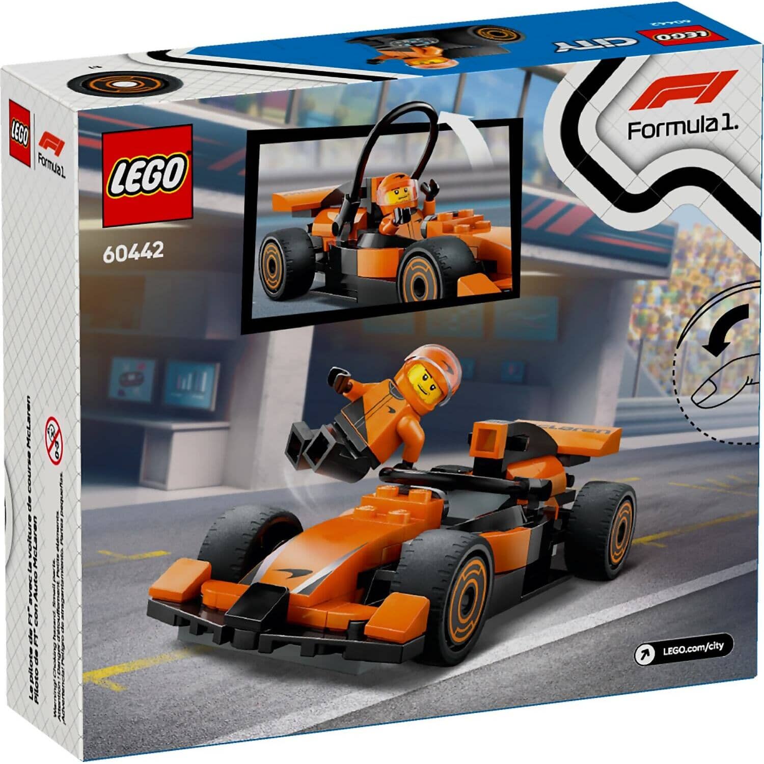 LEGO 60442 F1 Driver with McLaren Race Car - City