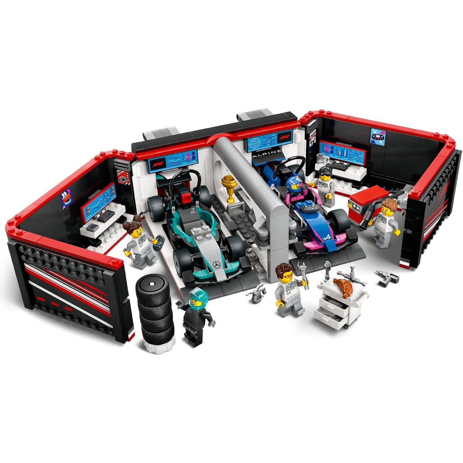 LEGO 60444 F1 Garage & Mercedes-AMG & Alpine Cars - City