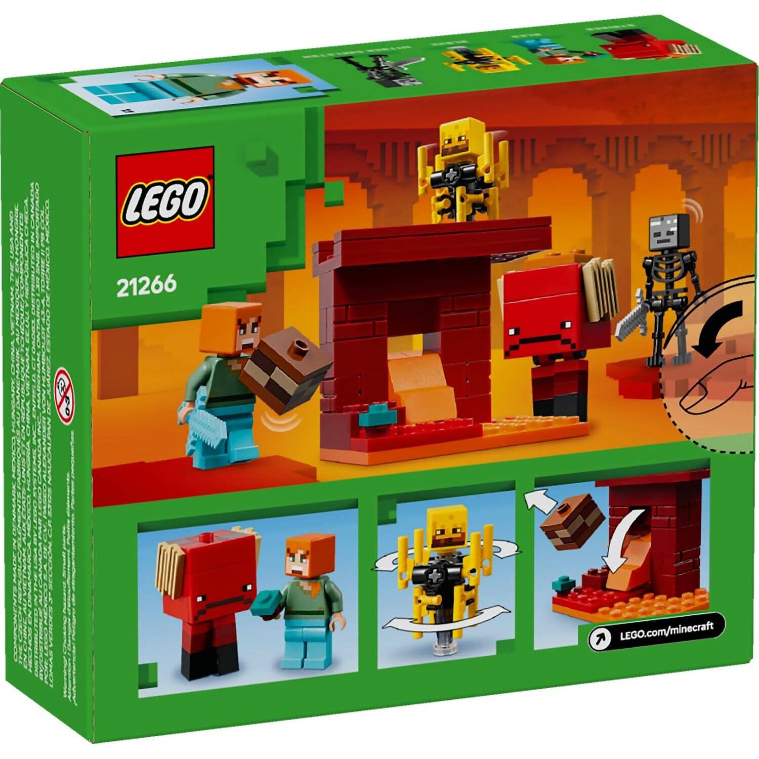 LEGO 21266 The Nether Lava Battle - Minecraft