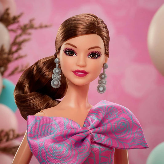 Barbie - Signature Birthday Wishes Doll Collectible Fashion Doll In Satiny Pink Dress