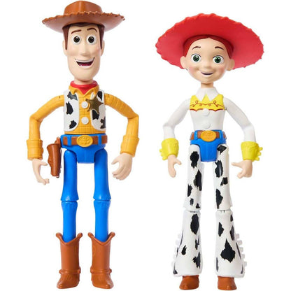Disney -  Pixar - Woody & Jessie Action Figure Pack 7-inch Scale Posable 2pk - Mattel