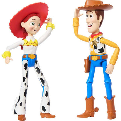 Disney -  Pixar - Woody & Jessie Action Figure Pack 7-inch Scale Posable 2pk - Mattel