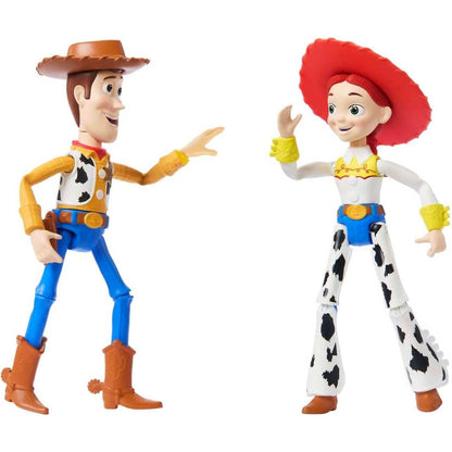 Disney -  Pixar - Woody & Jessie Action Figure Pack 7-inch Scale Posable 2pk - Mattel