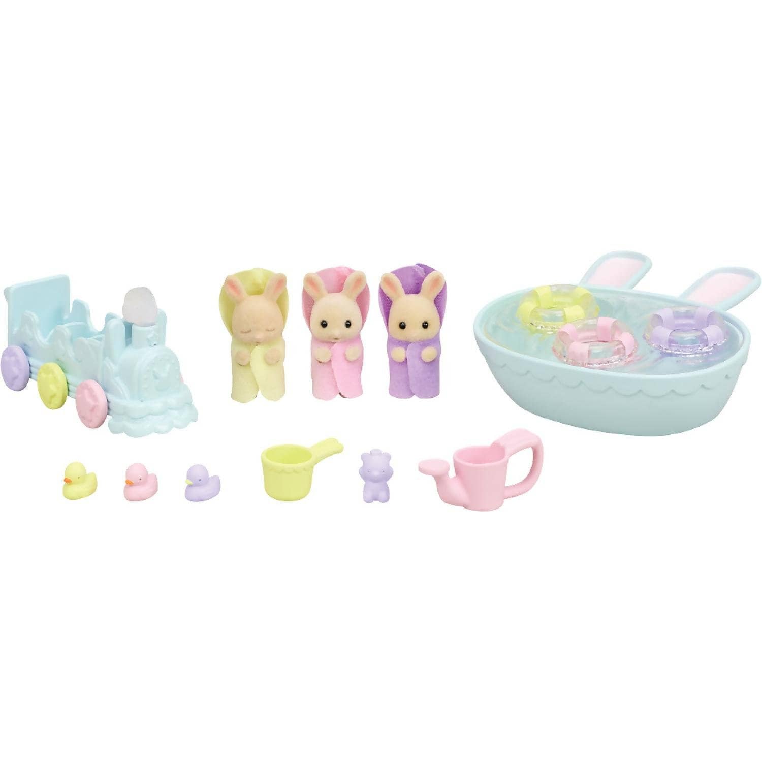 Sylvanian Families - Triplets Baby Bathtime Animal Doll Playset