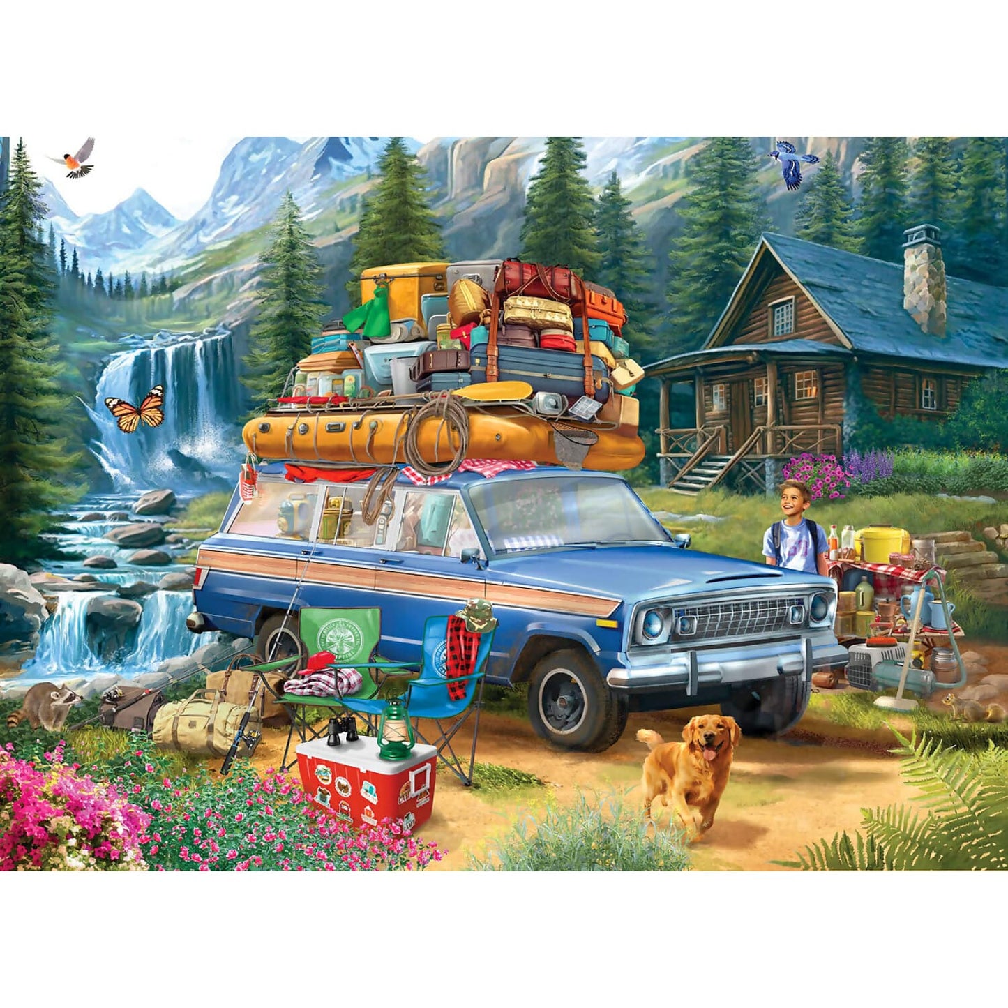 Eurographics - Loading The Jeep Wagoneer - Jigsaw Puzzle 1000pc