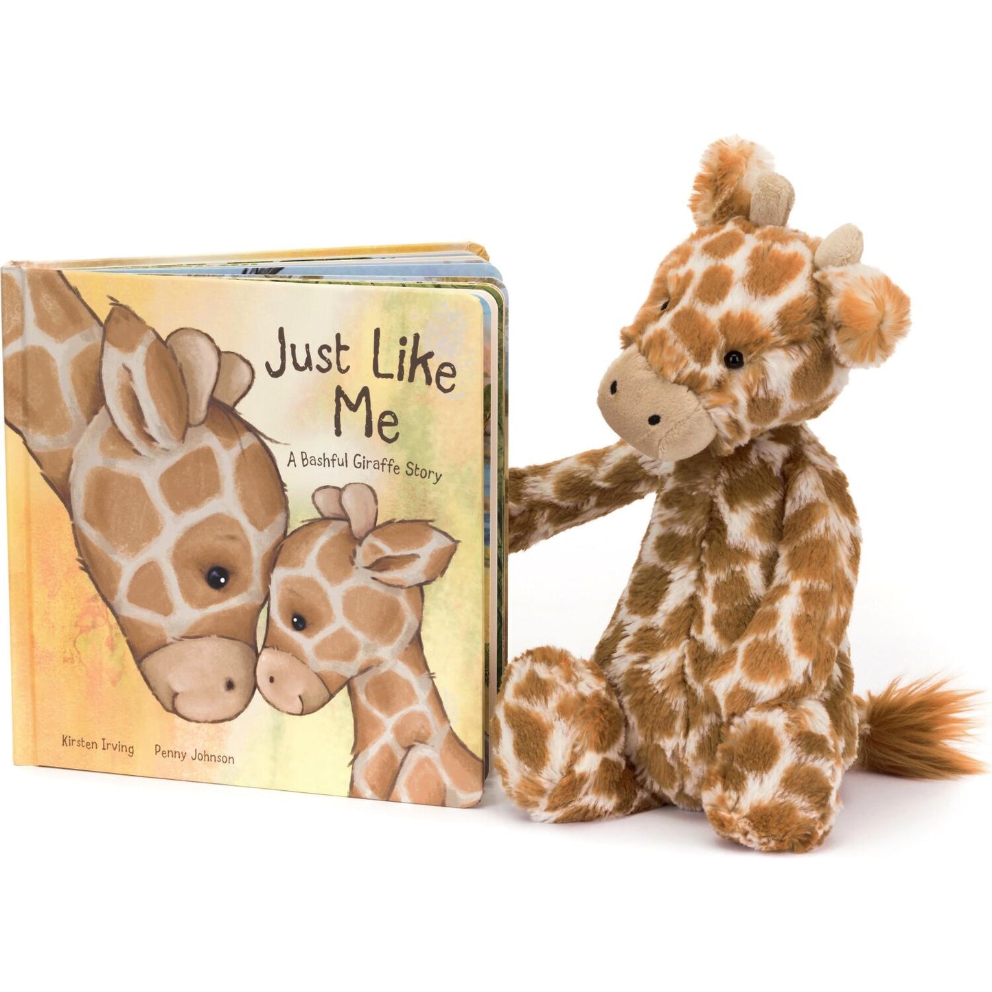 Jellycat - Just Like Me Book A Bashful Giraffe Story 21x21x2cm