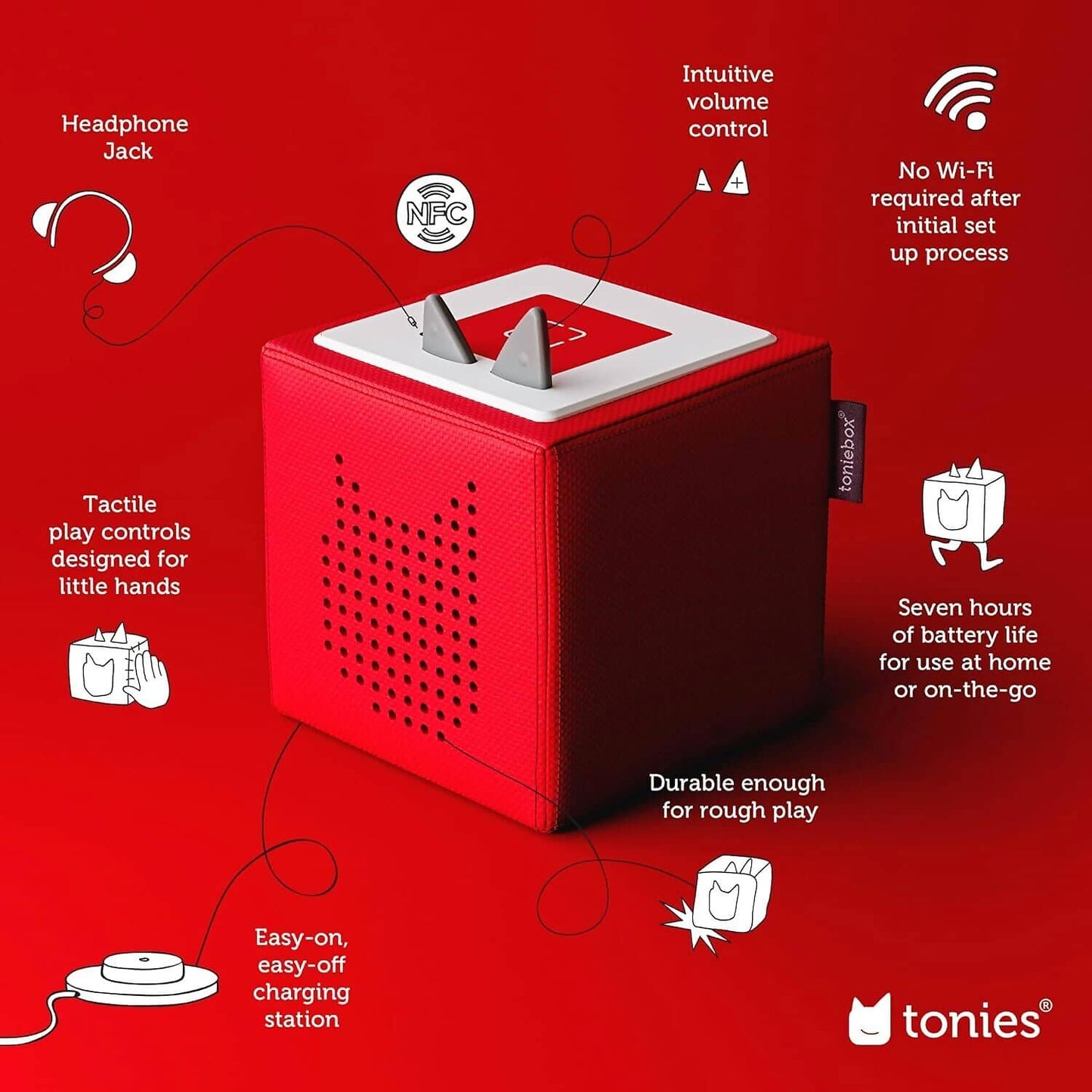 Tonies - Toniebox Playtime Puppy Starter Set - Red