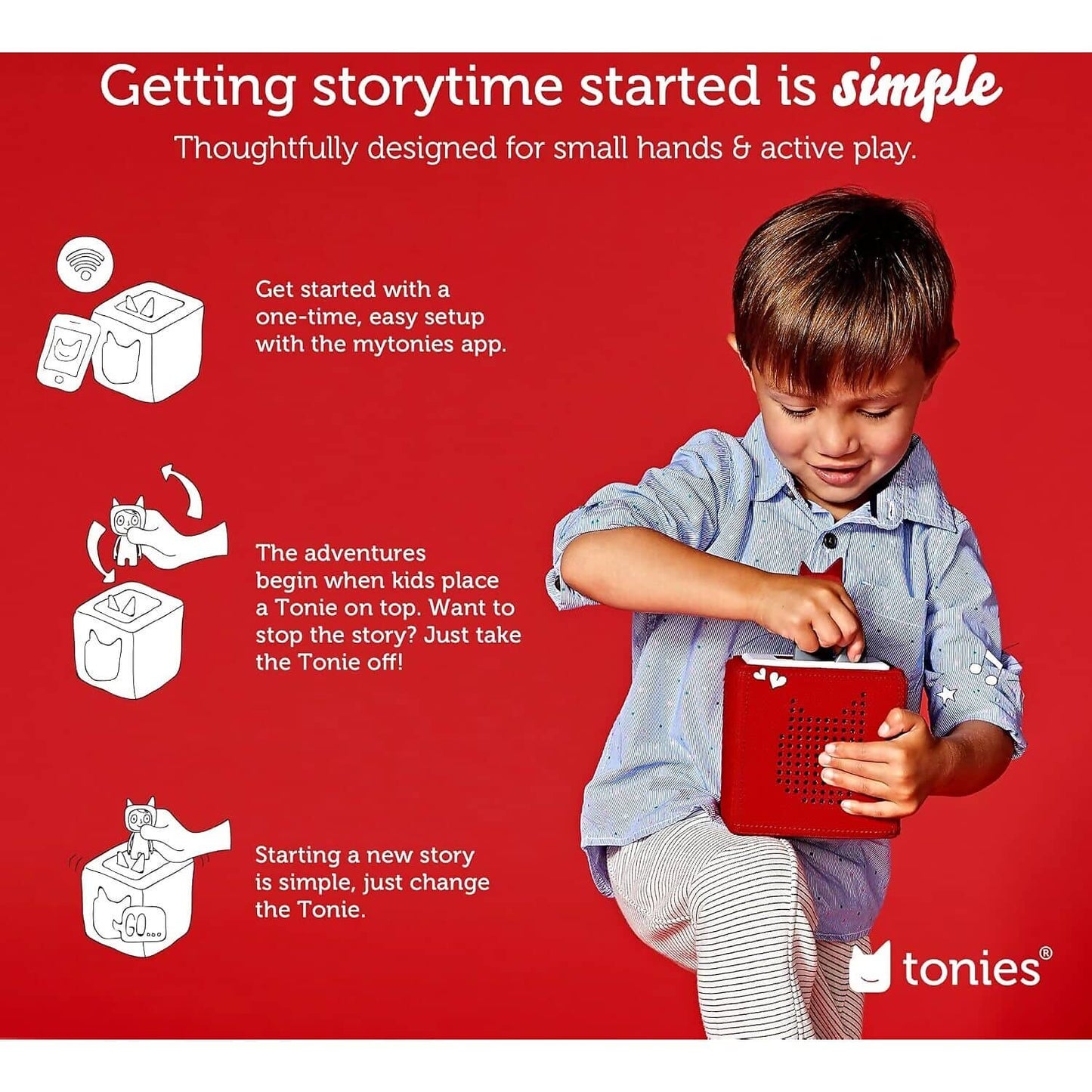Tonies - Toniebox Playtime Puppy Starter Set - Red