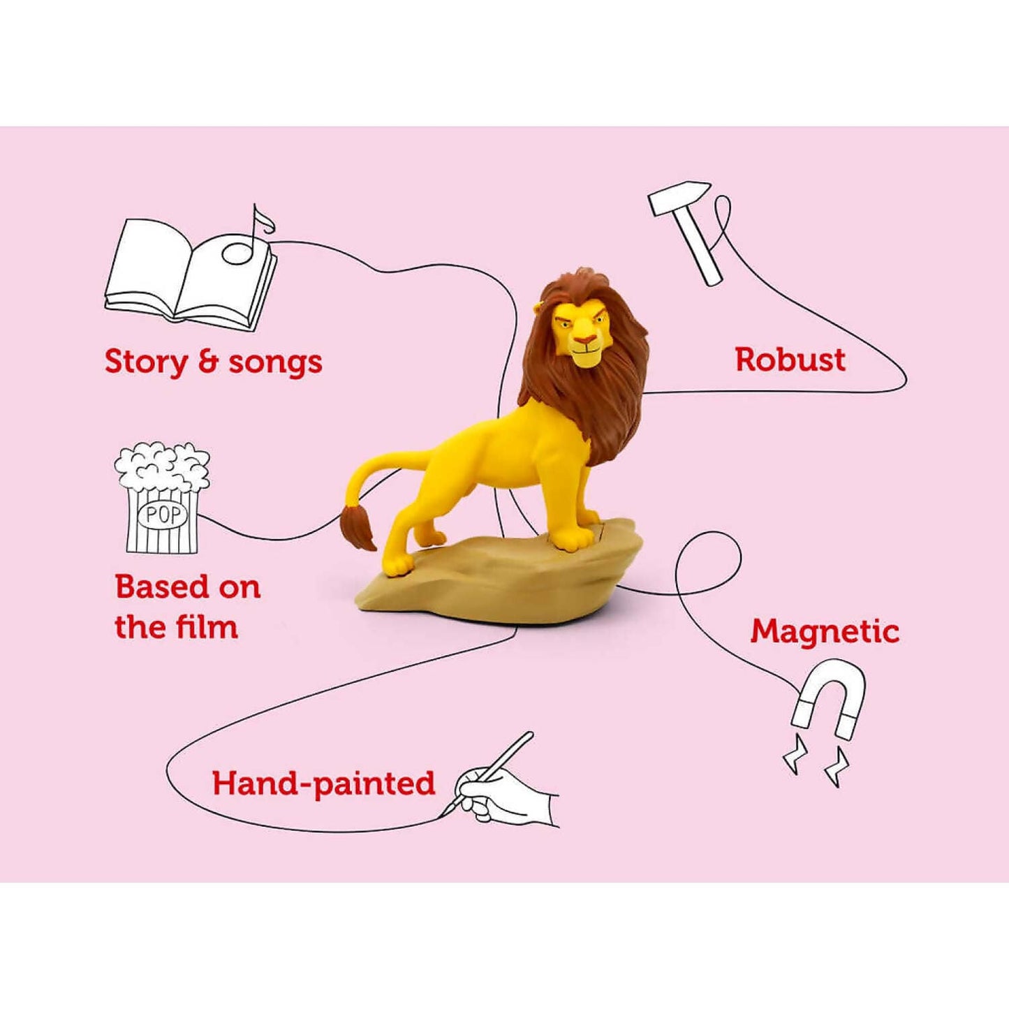 Tonies - Disney The Lion King Simba Tonie Audio Character (Toniebox Not Included)