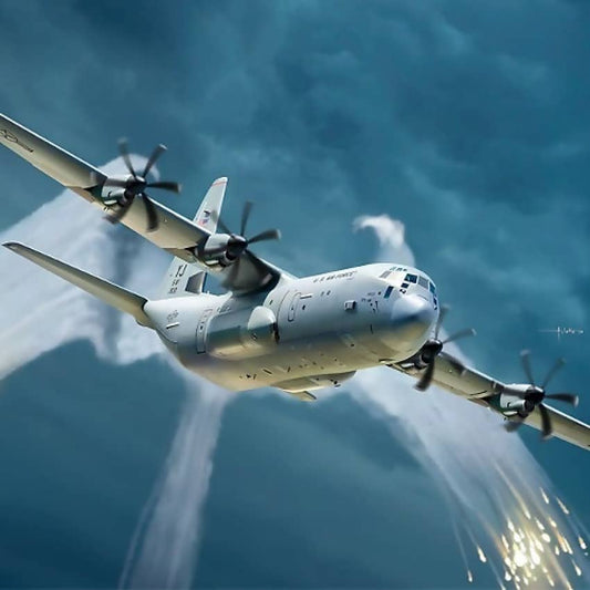 Academy Scale 1/144 C-130J-30 Super Hercules w/Aus Decals Plastic Model Kit (12631)