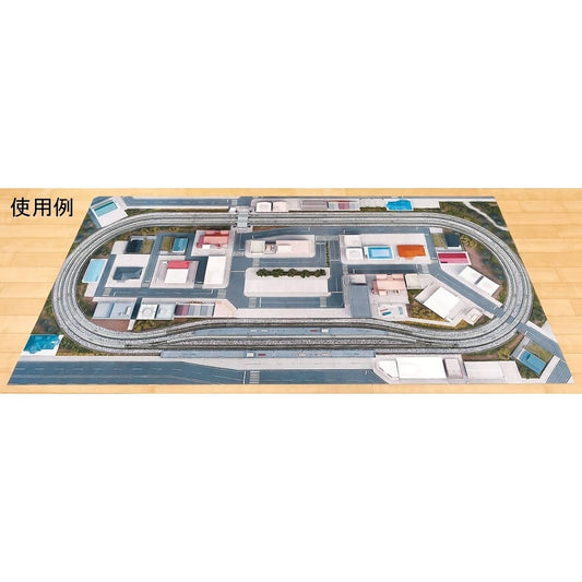 Tomix - Panorama Layout Mat Town N Scale - Model Railway Accessory
