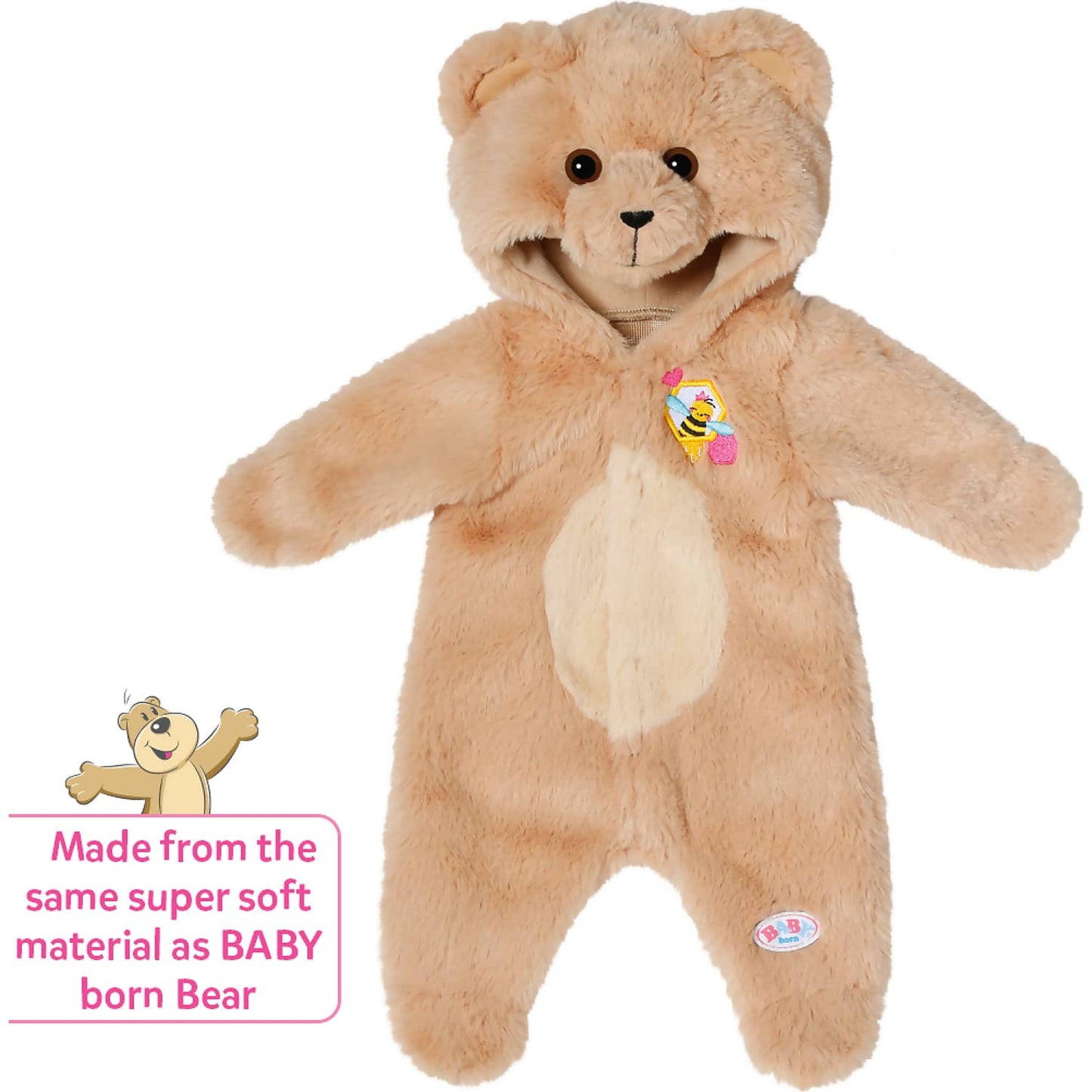 Baby Born - Baby Doll Bear Suit Outfit 43cm (doll Not Included)