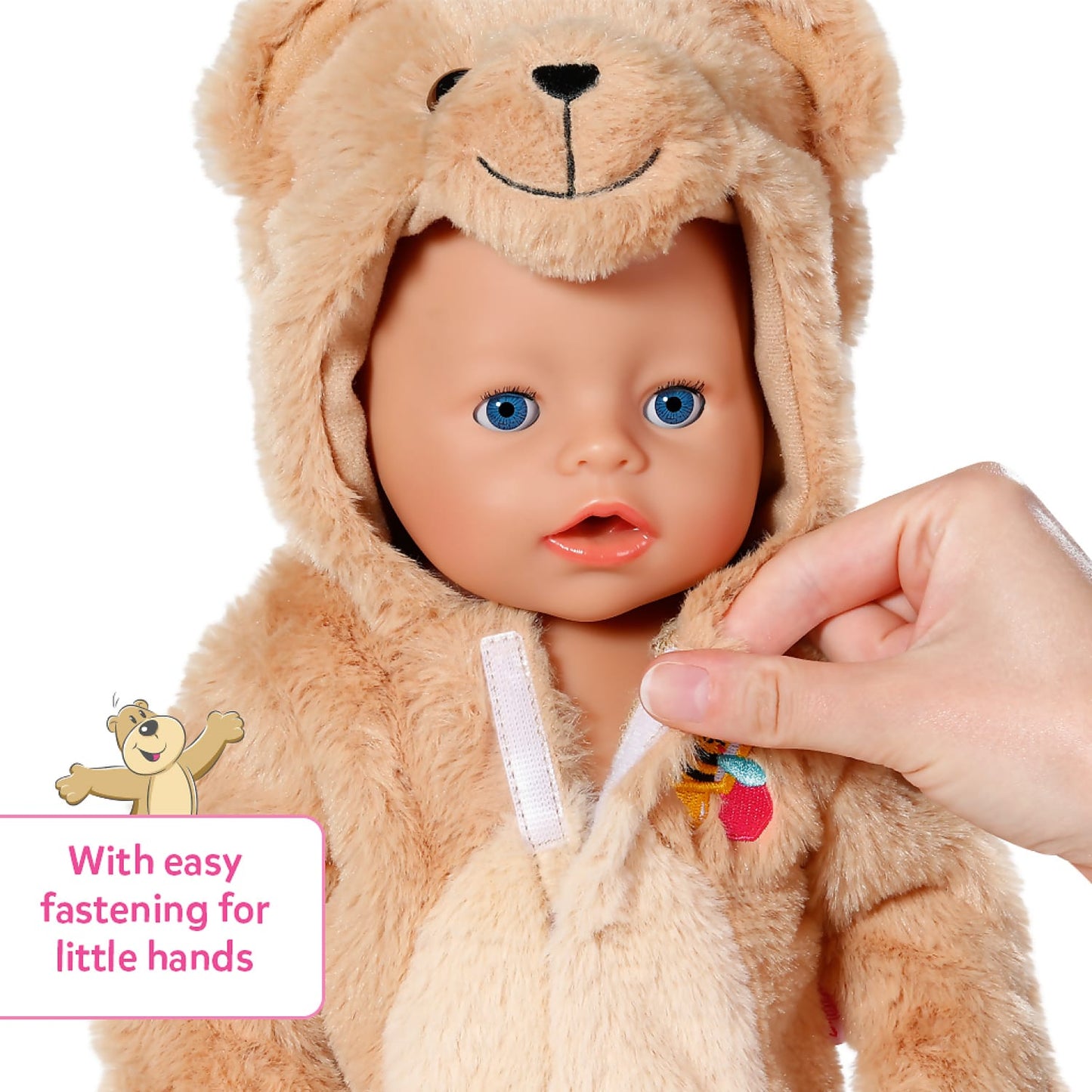 Baby Born - Baby Doll Bear Suit Outfit 43cm (doll Not Included)