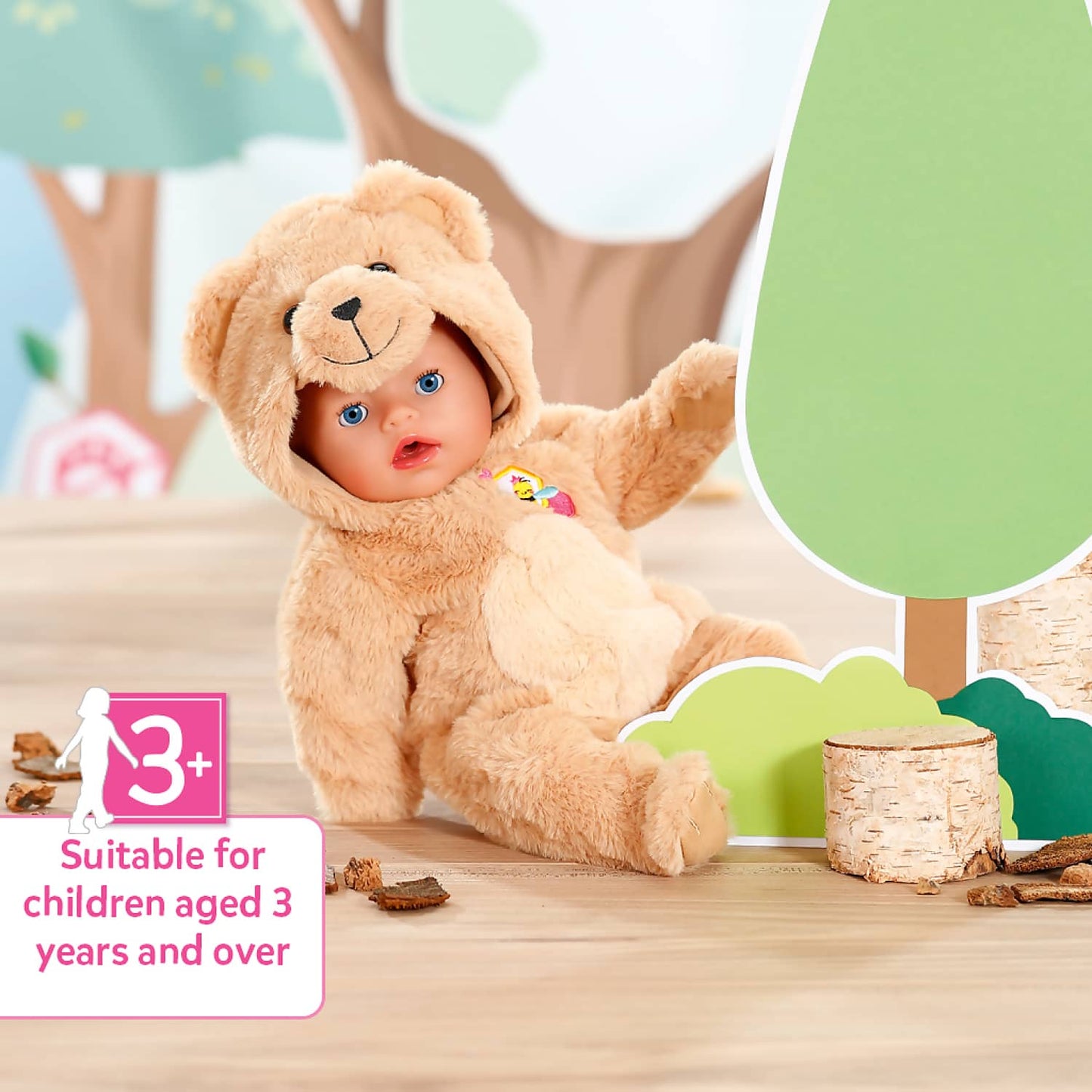 Baby Born - Baby Doll Bear Suit Outfit 43cm (doll Not Included)