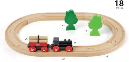 Brio -  Classic - Wooden Little Forest Train Set 18pce