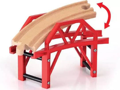 Brio -  World - Wooden Curved Bridge 4pce