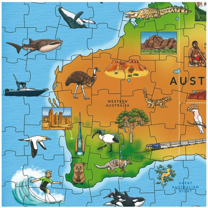 Orchard Toys - Map of Australia & New Zealand Jigsaw Puzzle 150 Pieces