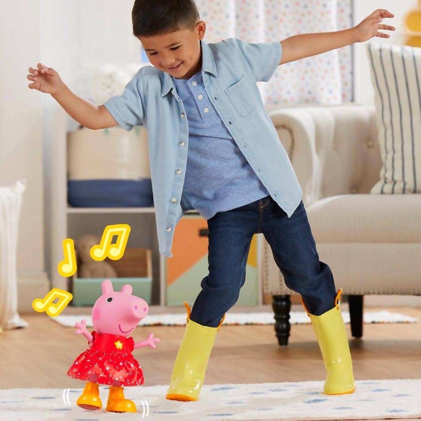 Peppa Pig - Peppa’s Muddy Puddles Party Doll Musical Toy - Hasbro